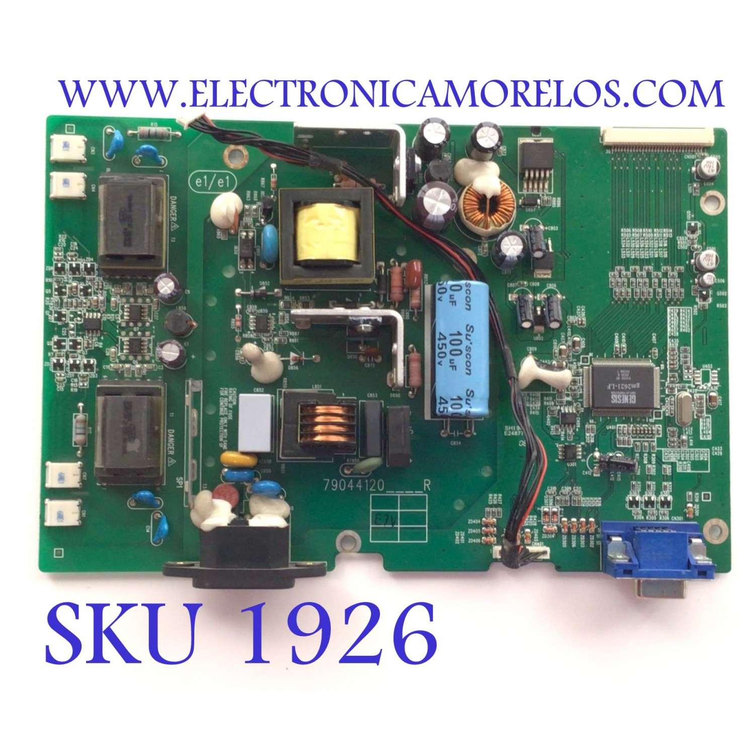 MAIN FUENTE (COMBO) PARA MONITOR DELL / NUMERO DE PARTE 790441200511R / 79044120 / 490441200113R / QLIF-046 / E248779 / PANEL M190E5-L0A REV.C1 / MODELO E197FPF